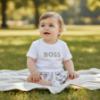 Picture of BOSS Baby Boys T-Shirt & Shorts Gift Box Set X 2  - Sand Beige