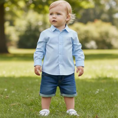 Picture of BOSS Toddler Boys 5 Pocket Denim Shorts - Dark Blue