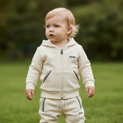 Picture of BOSS Toddler Boys Mini Me Tracksuit Set X 2 - Beige Multi