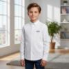 Picture of BOSS Boys Long Sleeve Traditional Oxford Cotton Shirt - White