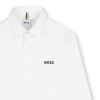 Picture of BOSS Boys Long Sleeve Traditional Oxford Cotton Shirt - White