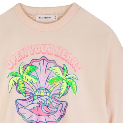 Picture of Billie Blush Girls Open Your Heart Sweatshirt - Multi