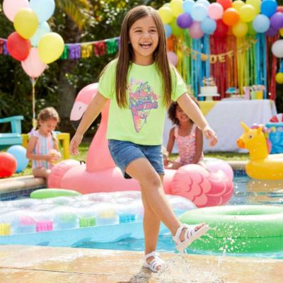 Picture of Billie Blush Girls Dream Ice Cream T-Shirt - Neon Yellow