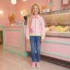 Picture of Billie Blush Girls Sequin Ice Cream Jacket - Pink Multi