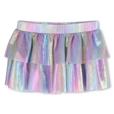 Picture of Billie Blush Girls Metallic Ruffle Skirt - Pink Multi