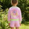 Picture of Billie Blush Girls Summer Girl Sequin Sweatshirt & Shorts Set x 2 - Pink Neon Multi