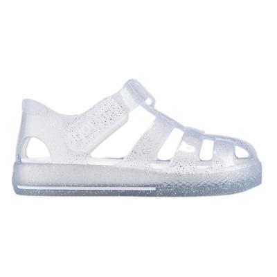 Picture of Igor Star Glitter Jelly Sandal - Cr Transparent White
