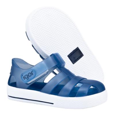 Picture of Igor Star Sandal - Transparent Navy
