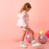 Picture of Caramelo Kids Girls Summer Jersey Bow Tracksuit Shorts Set X 3 - Pink