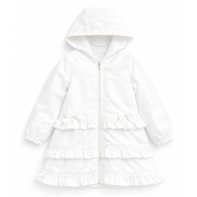 Picture of Caramelo Kids Girls Summer Jacket With Ruffles - Ivory