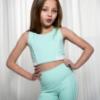 Picture of Ansandro Kids Activewear Tank & Leggings Set - Mint