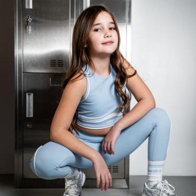 Picture of Ansandro Kids Activewear Tank & Leggings Set - Powder Blue