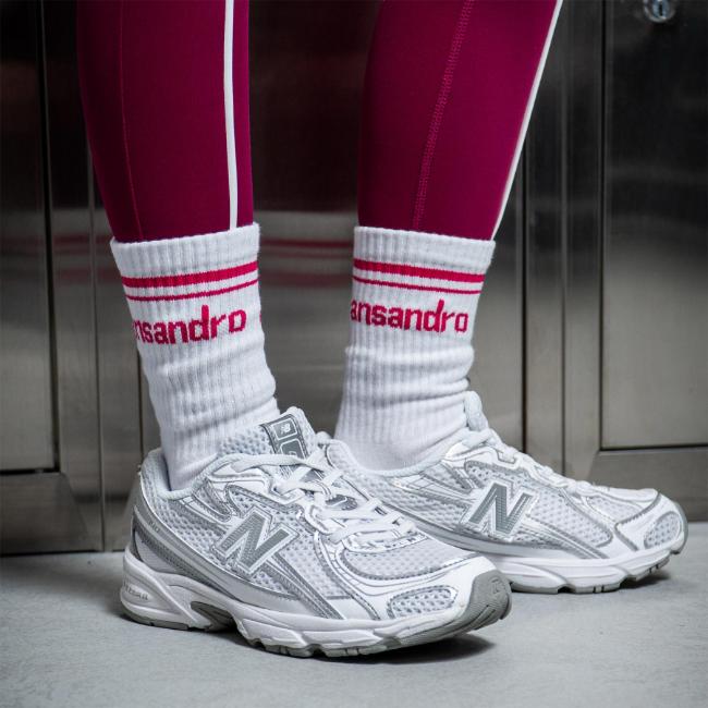 Picture of Ansandro Kids Activewear Half Crew Socks - Raspberry