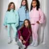 Picture of Ansandro Kids Activewear 3/4 Zip Fitted Layer - Raspberry