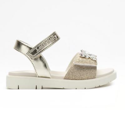 Picture of Lelli Kelly Natalie Sandal With Diamante Butterfly - Gold