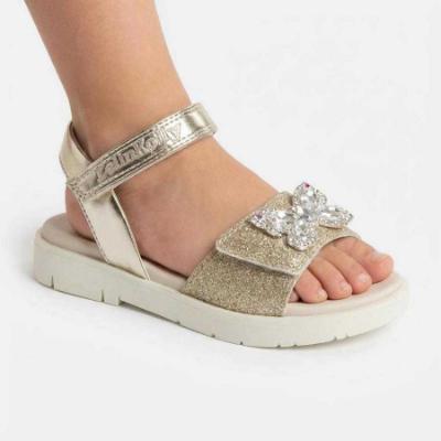 Picture of Lelli Kelly Natalie Sandal With Diamante Butterfly - Gold