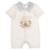 Picture of Jamiks Kids Baby Boys Bubuva Romper - Ivory Pale Blue