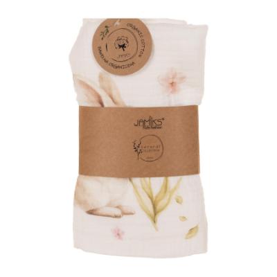 Picture of Jamiks Kids Baby Girls Kelma Organic Muslin Gift Set X 2 - Ivory Peach