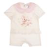 Picture of Jamiks Kids Baby Girls Snoffi Ruffle Romper - Ivory Pale Pink