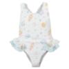 Picture of Meia Pata Girls Seashells Bahamas Ruffle Swimsuit - Pastel Multi