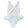 Picture of Meia Pata Girls Seashells Bahamas Ruffle Swimsuit - Pastel Multi