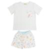 Picture of Meia Pata Boys Seashells T-shirt & Swim Shorts Set X 2 - White Pastel Multi