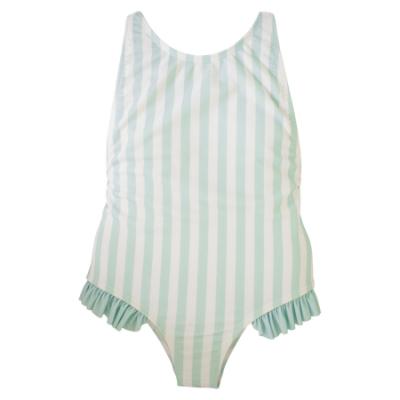 Picture of Meia Pata Girls Stripes Mint St. Maarten  Swimsuit - Mint Green