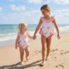 Picture of Meia Pata Girls Flamingos Barbados Swimsuit - White Flamingo