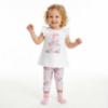 Picture of Monnalisa Bebe Girls Rose Garden Fairy Top & Leggings Set X 2 - Ivory Pink