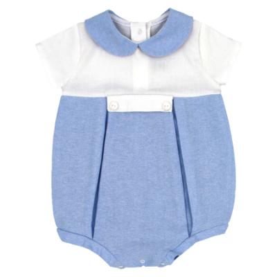 Picture of Rapife Summer Baby Boys Cotton Romper -  White Sky Blue