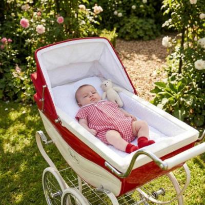 Picture of Rapife Summer Baby Boys Seersucker Check Romper - White Red