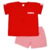Picture of Rapife Summer Boys Top & Bermuda Shorts Set X 2 - Red Check