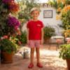 Picture of Rapife Summer Boys Top & Bermuda Shorts Set X 2 - Red Check