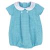 Picture of Rapife Summer Baby Boys Seersucker Romper - Turquoise Blue