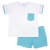 Picture of Rapife Summer Boys Top & Bermuda Shorts Set X 2 - Turquoise Check