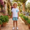 Picture of Rapife Summer Boys Top & Bermuda Shorts Set X 2 - Turquoise Check