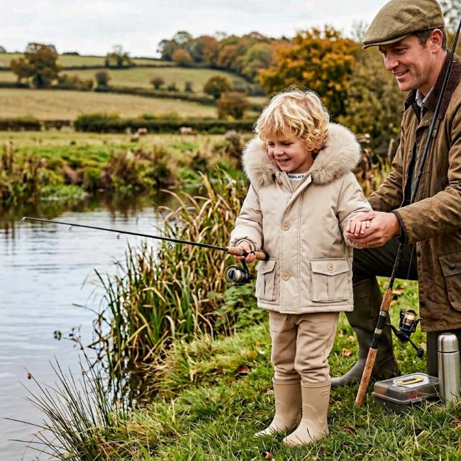 Picture of Bimbalo Baby Boys Hooded Jacket With Detachable Trim - Beige