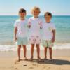 Picture of Meia Pata Boys Pears T-shirt & Swim Shorts Set X 2 - White Lemon Green