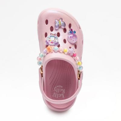 Picture of Lelli Kelly Easy On Melody Decorated Clog Sandal  - Pearlized Pink Multi