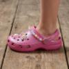 Picture of Lelli Kelly Easy On Melody Decorated Clog Sandal  - Pearlized Fuchsia Multi