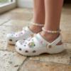 Picture of Lelli Kelly Easy On Melody Decorated Clog Sandal  - Pearlized White Multi