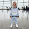 Picture of Bimbalo Boys Jersey Logo Tracksuit Set X 2 - Blue Ivory Navy