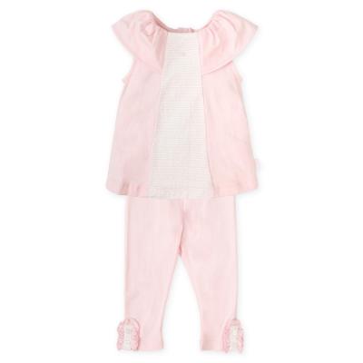 Picture of Tutto Piccolo Summer Girls Legging Set X 2 - Pink White