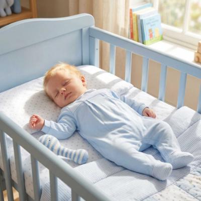 Picture of Tutto Piccolo Summer Baby Boys Gift Box Ribbed Babygrow - Pale Blue White