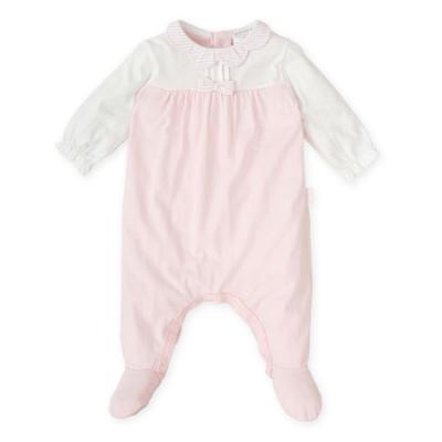Picture of Tutto Piccolo Summer Baby Girls Gift Box Babygrow - Pale Pink White