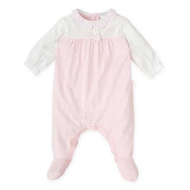 Picture of Tutto Piccolo Summer Baby Girls Gift Box Babygrow - Pale Pink White