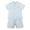 Picture of Tutto Piccolo Summer Boys Stripe Shorts Set X 2 - Pale Blue White