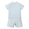 Picture of Tutto Piccolo Summer Boys Stripe Shorts Set X 2 - Pale Blue White