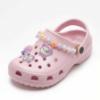 Picture of Lelli Kelly Easy On Melody Decorated Clog Sandal  - Pearlized Pink Multi