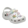 Picture of Lelli Kelly Easy On Melody Decorated Clog Sandal  - Pearlized White Multi